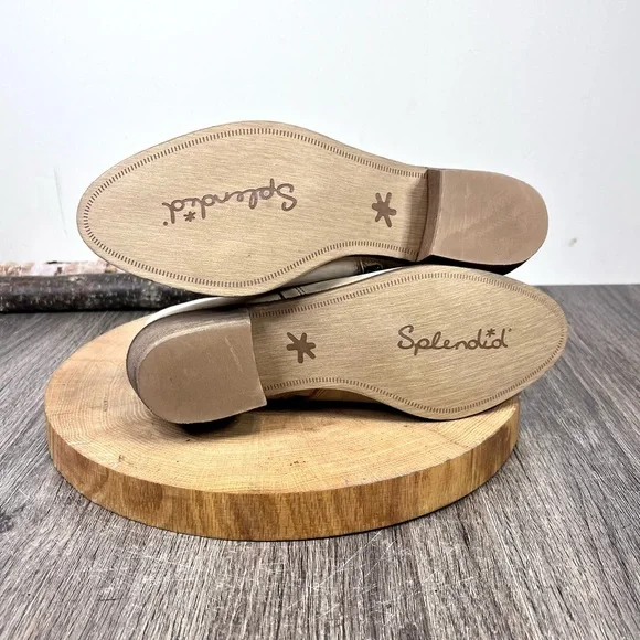 NWOB Splendid | Hamptyn Tan Distress Nubuck Leather Ankle Boots Size 8M - Picture 11 of 16